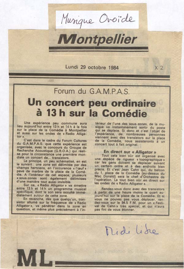 Musique Ovo&iuml;de