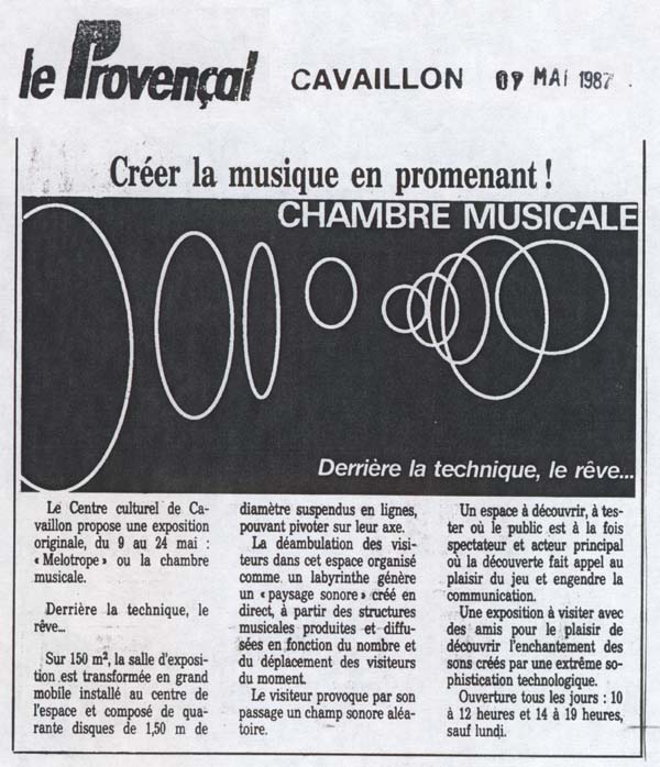 Le Proven&ccedil;al - 7 mai 1987