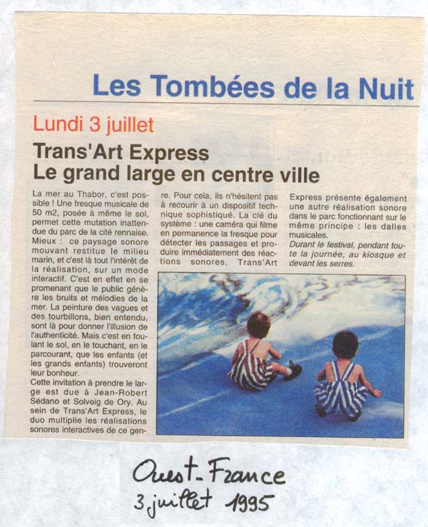 Ouest France - La Mer